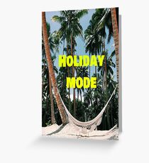 Tarjeta de felicitación Modo vacaciones