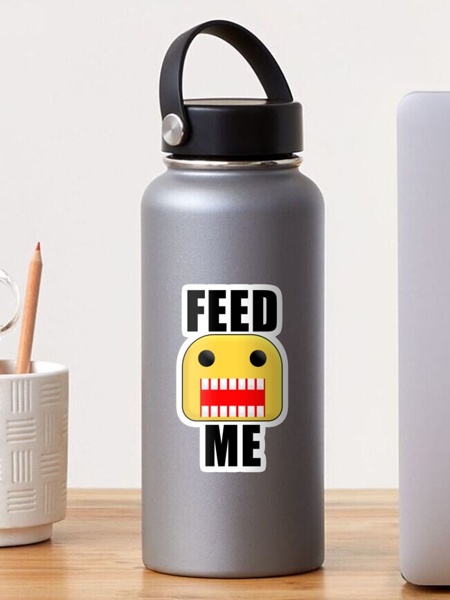 Roblox Feed Me Giant Noob Sticker By Jenr8d Designs Redbubble - roblox feed me giant noob bath mat by jenr8d designs redbubble