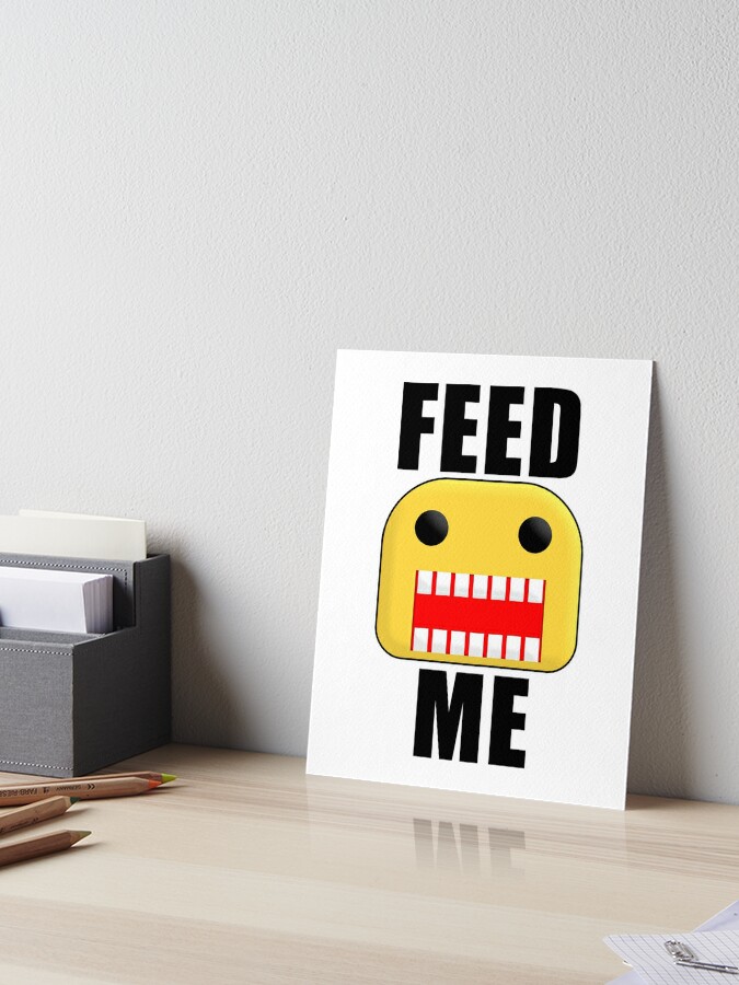 Roblox Feed Me Giant Noob Art Board Print By Jenr8d Designs - roblox feed me giant noob tapestry by jenr8d designs redbubble