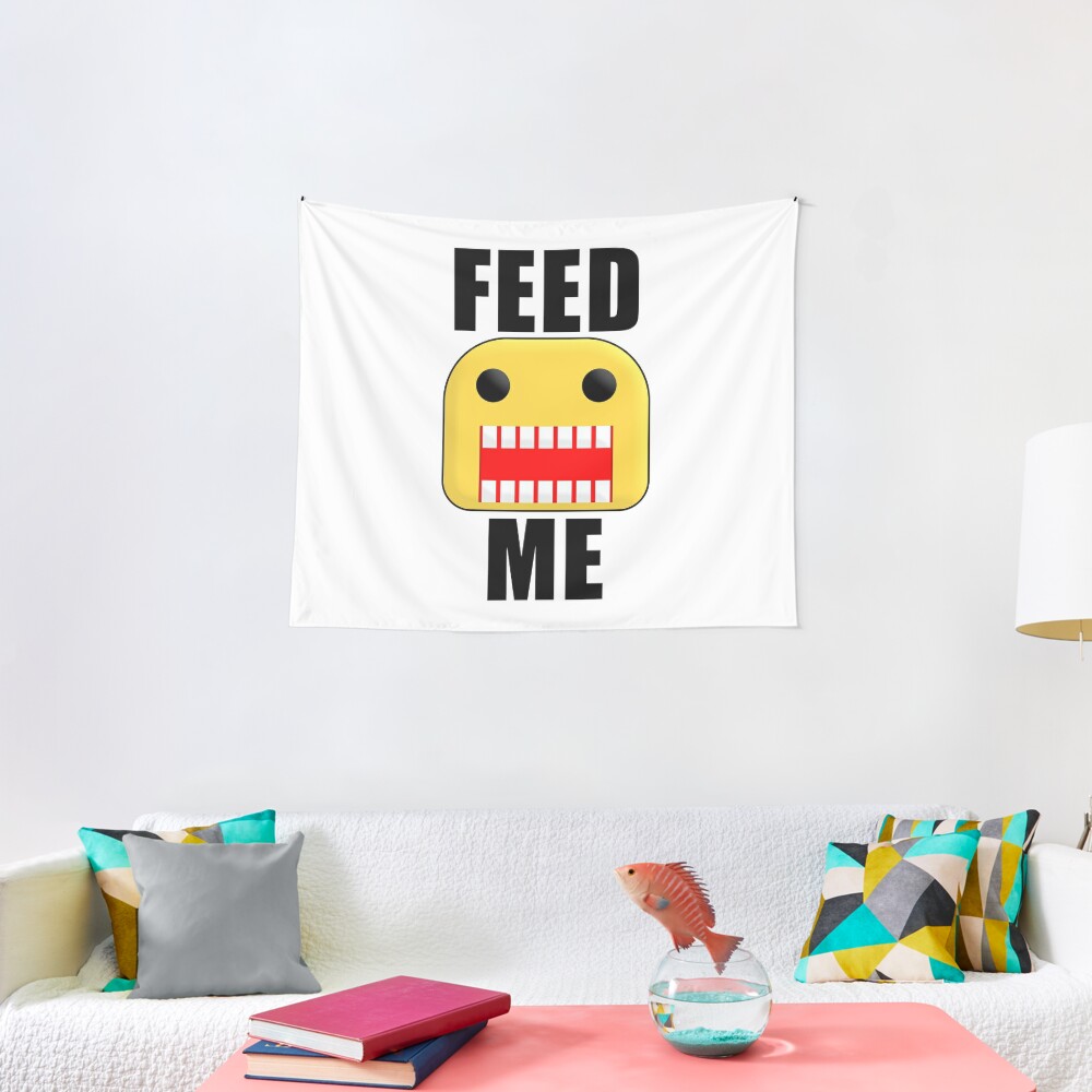 Roblox Feed Me Giant Noob Tapestry By Jenr8d Designs Redbubble - roblox minimal noob t pose sleeveless top by jenr8d designs