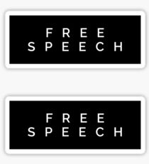 FREE speech Sticker