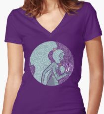 Opal Tailliertes T-Shirt mit V-Ausschnitt