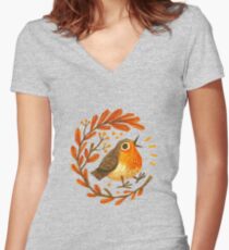 Early Bird Women's Fitted V-Neck T-Shirt