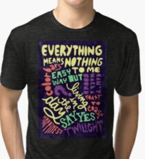 Elliott Smith Song Titles Tri-blend T-Shirt