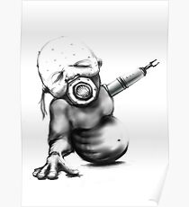 Baby INHALE Scifi art 2017 Cyber Collection Poster