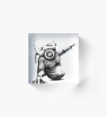 Baby INHALE Scifi art 2017 Cyber Collection Acrylic Block