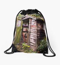 The Old Garden Shed Drawstring Bag