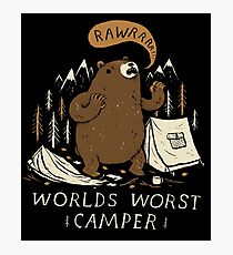 worlds worst camper Photographic Print