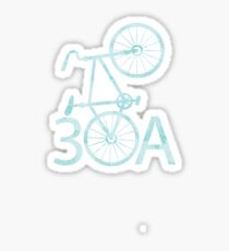 Watercolor 30A with Bike Sticker