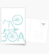 Aquarell 30A mit Fahrrad Postkarten