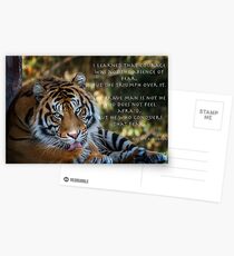 Mut haben - Tiger Postkarten