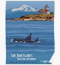 Vintage poster - San Juan Islands Poster