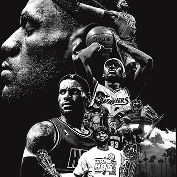 Illustration Wallpaper LeBron Photographic Print for Sale by kartinah09