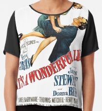 It's a wonderful life, Christmas movie poster Chiffon Top