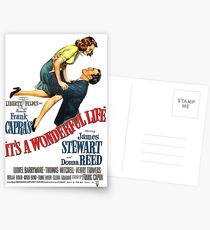 It's a wonderful life, Christmas movie poster Postcards