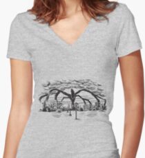 Stranger Monster Women's Fitted V-Neck T-Shirt