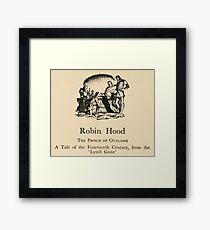 Gulliver's Travels by Jonathan Swift art Arthur Rackham 1899 0344 Robin Hood Header Framed Print