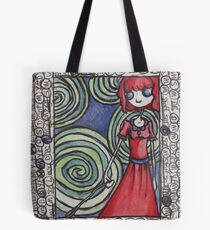 A Girl and Her Invisible Dog Tote Bag