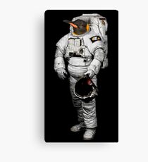 Space Penguin Hoodie Canvas Print