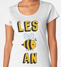 LES BEE EINE LESBIAN Premium Rundhals-Shirt