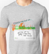 Überprüfe mich auf Miiverse Slim Fit T-Shirt
