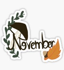 November Sticker