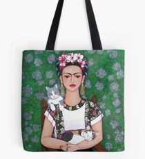 Frida cat lover Tote Bag