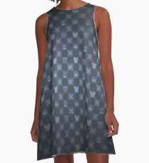 KH pattern - blue A-Line Dress