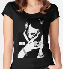 Russ Black White Women's Fitted Scoop T-Shirt