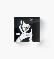 Russ Black White Acrylic Block