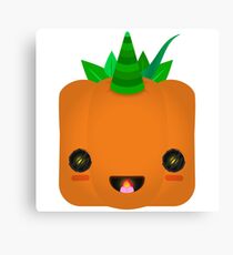 Excited Jack O' Lantern Pumpkin Canvas Print