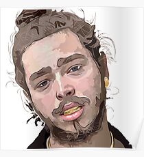 Post Malone Cartoon: Posters | Redbubble