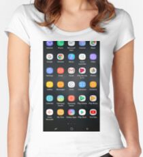 Android apps Women's Fitted Scoop T-Shirt