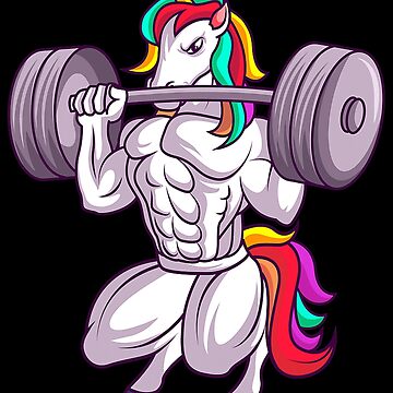 Unicorn Fitness Sticker Unicorn Gym Workout Decals Bodybuilding Sticker  Weightlifting Bodybuilder Sticker Fitness Lover Gifts 