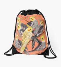 Cockatiel Fun Drawstring Bag