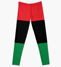 Red, Black & Green Flag Leggings