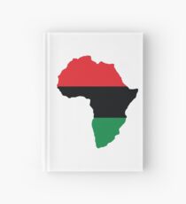 Red, Black & Green Africa Flag Hardcover Journal