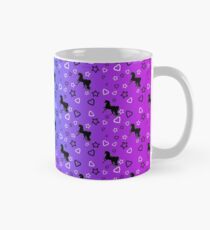 Black Unicorn Pattern (Blue & Pink) Mug