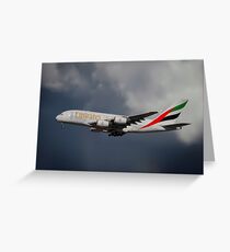Emirates Airbus A380-861 Carte de vœux