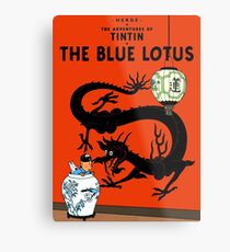 Tintin the blue lotus Metal Print