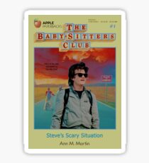 STRANGER THINGS / BABY SITTERS CLUB MASH UP Sticker
