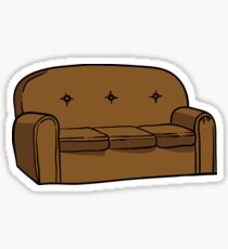 Simpsons couch sticker Sticker