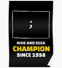 Hide and Seek Champion - Funny Programming Jokes Poster
