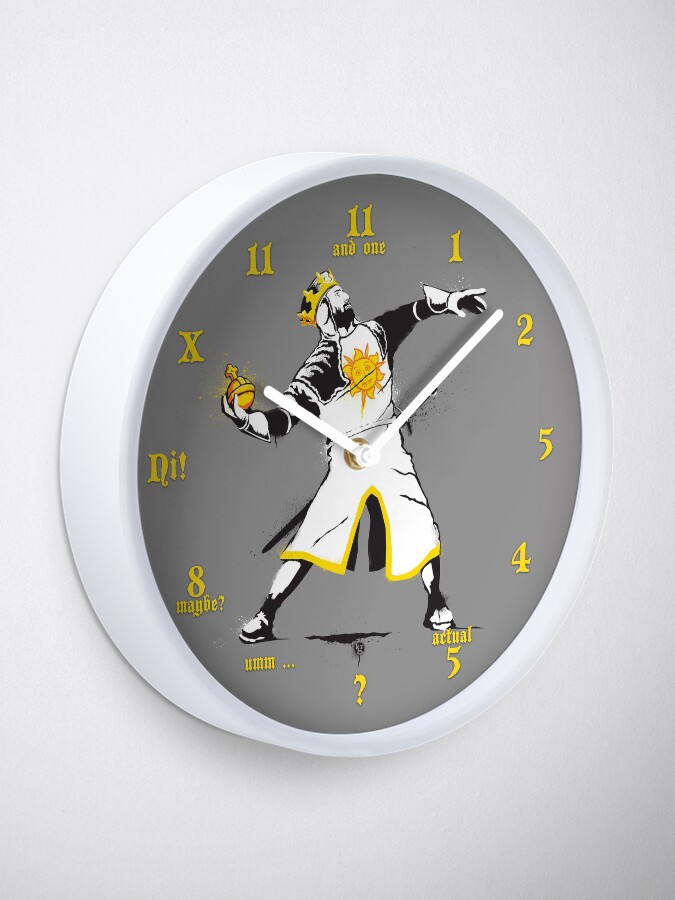 Alternate view of Banksy Python 1-2-5 Clock