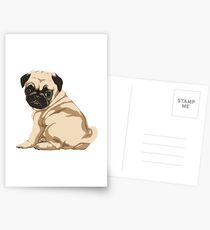 Mops-Welpe Postkarten