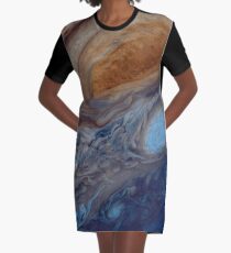 Jupiter's Clouds Graphic T-Shirt Dress