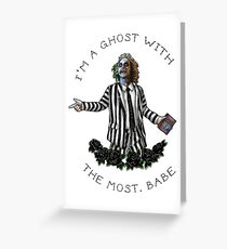Beetlejuice Greeting Card