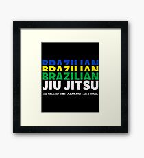 JIU JITSU - BRAZILIAN JIU JITSU Framed Print