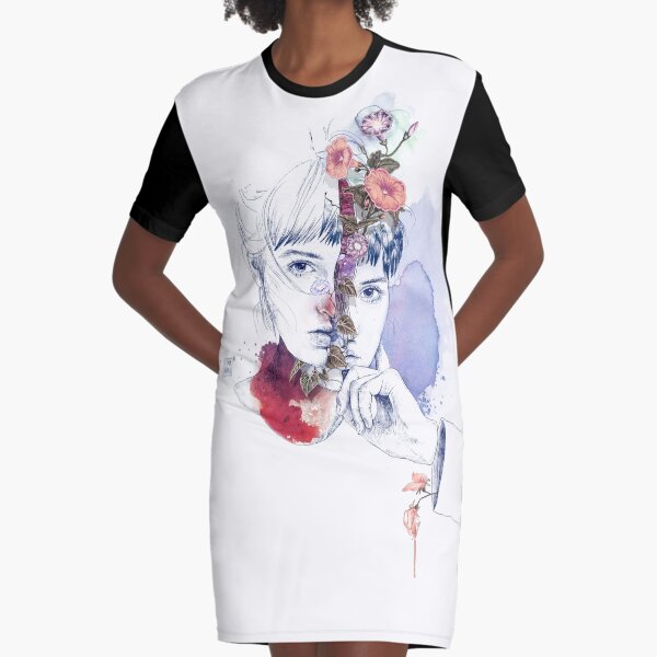 CELLULAR DIVISION by elena garnu Graphic T-Shirt Dress