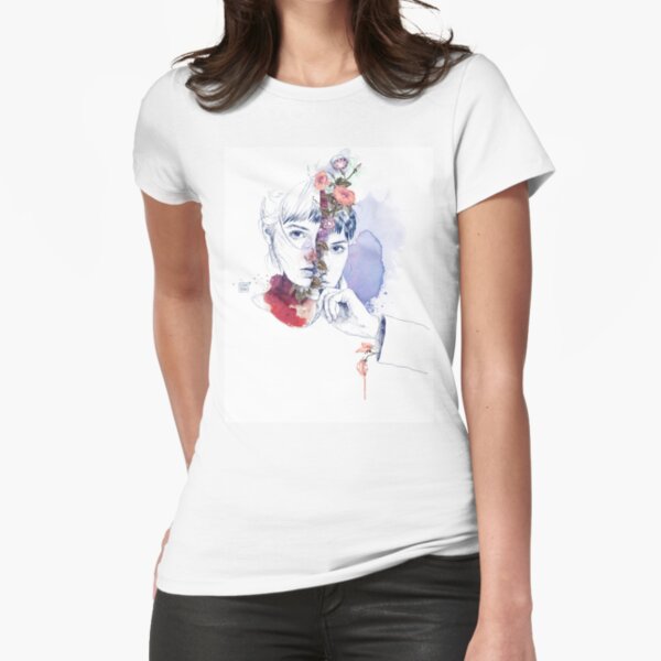 CELLULAR DIVISION by elena garnu Fitted T-Shirt